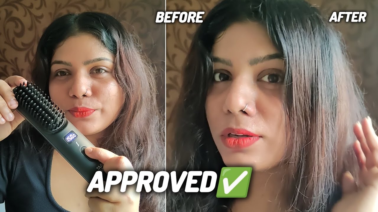വെറും 5 മിനുട്ടിൽ Hair Style ചെയ്യാം😮Tried Viral Modified Hair styler-Tash Hair straightener Review⚡