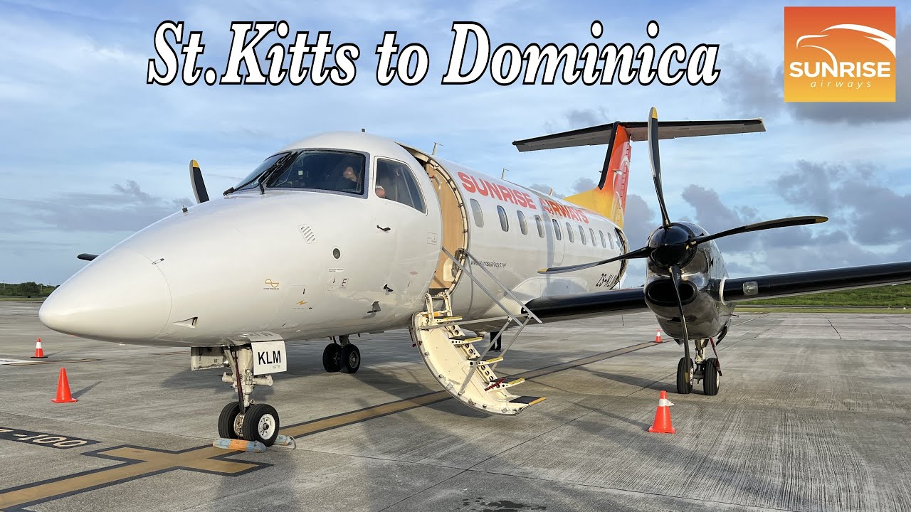 Sunrise Airways | EMB-120 | St. Kitts - Dominica | Full Flight | 4K |
