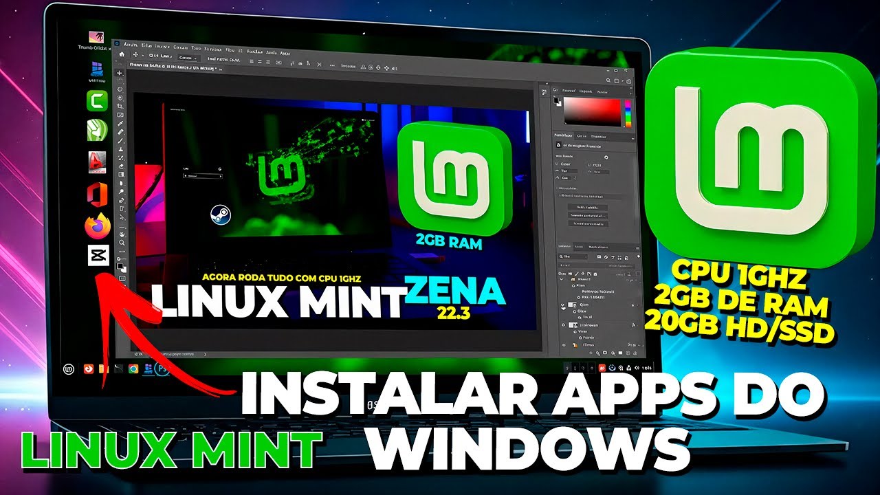 Novo Linux Mint 2026 Fez o Inimaginável - INTERFACE Linda e RODA TODOS os APPS do Windows!