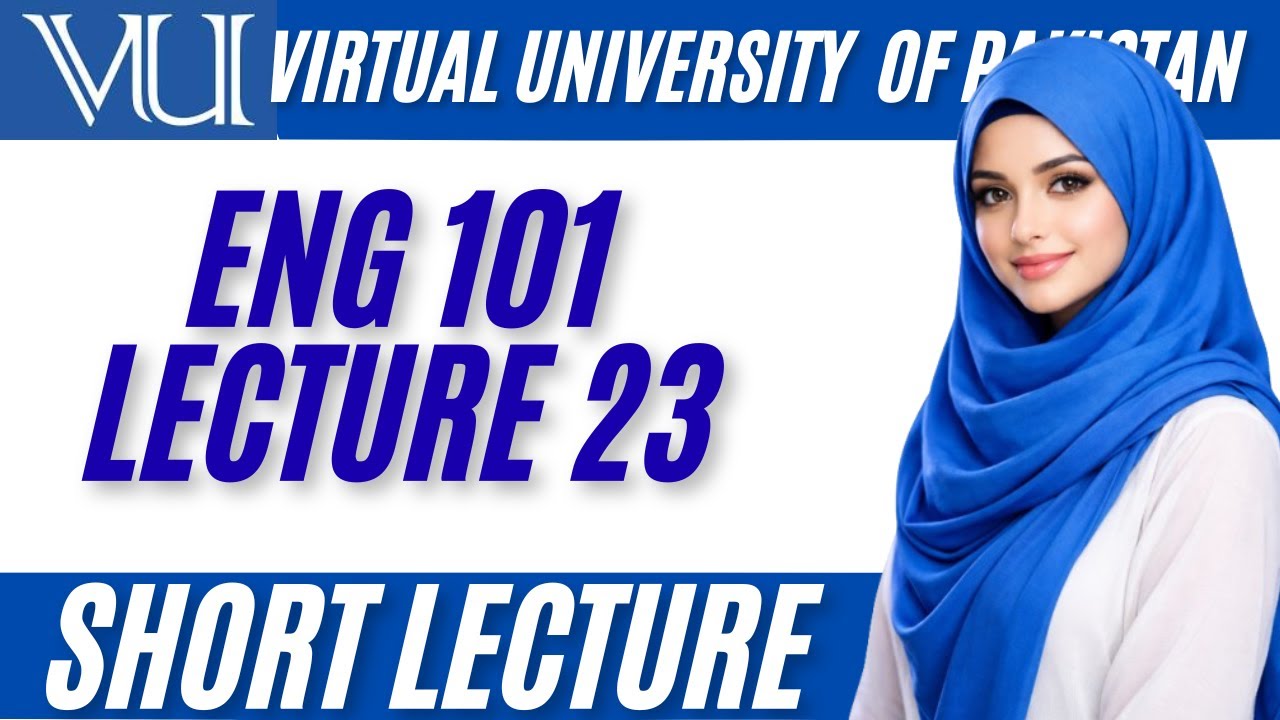 ENG101 Lecture 23 Short Lecture & Easy | Effective Sentences Unity Coherence Emphasis | #eng101
