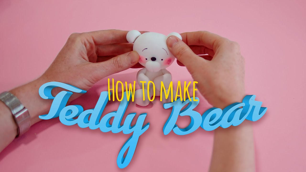 Cake-Fondant Figures-How to make Teddy Bear -Neodoljivi MEDA (Figurica za tortu)