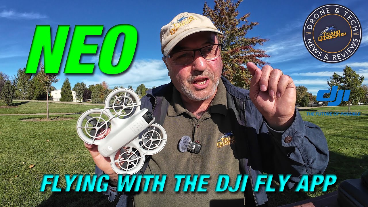 Flying the DJI Neo with just the Fly App only - No Controller!  Demonstrating all the Flight Modes!