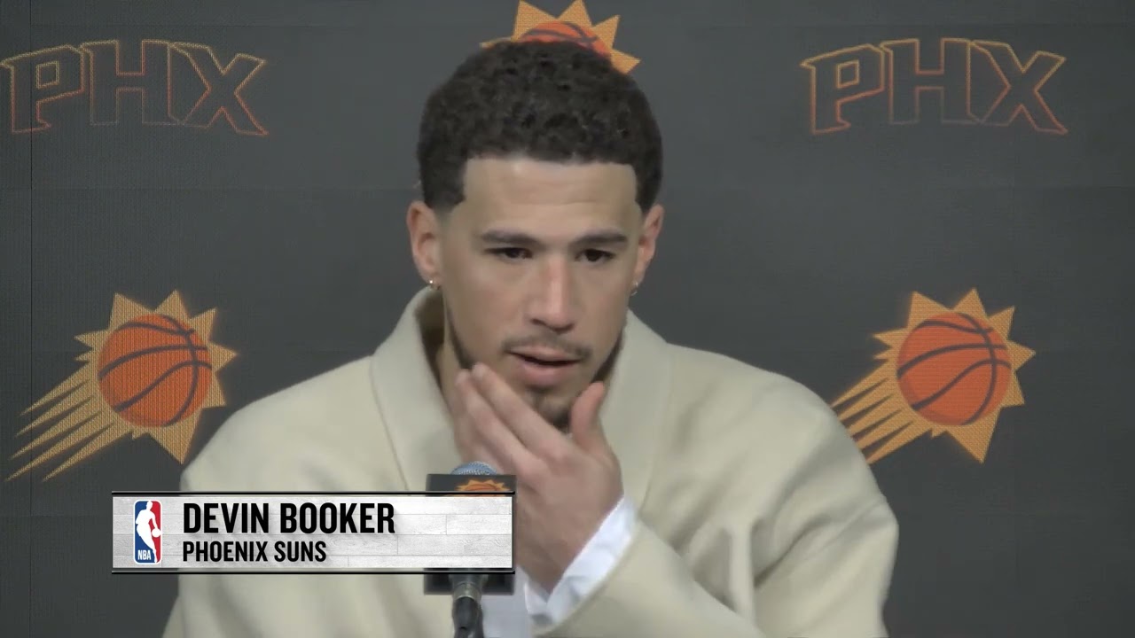 Devin Booker player of Suns postgame interview 02 27 2025