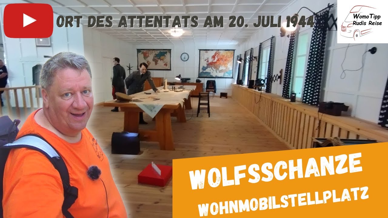 0100 Wolfsschanze: Wohnmobilstellplatz und Mahnmal/Museum - Ort des Attentats vom 20.7.1944
