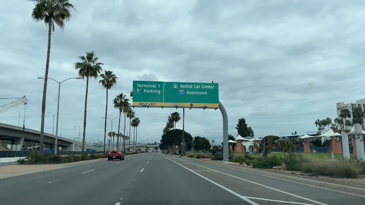 Relaxing Drive on Harborn Dr San Diego California