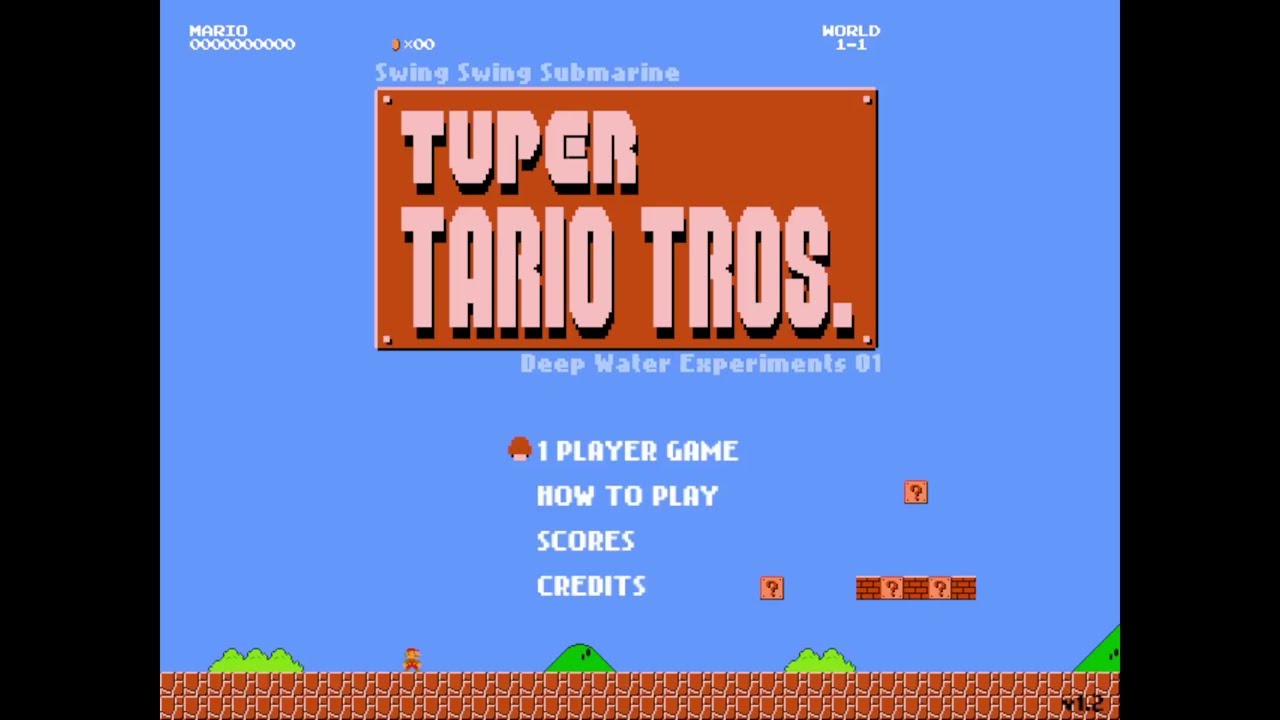 Tuper Tario Tros. (Mario & Tetris Flash Game) Full Gameplay