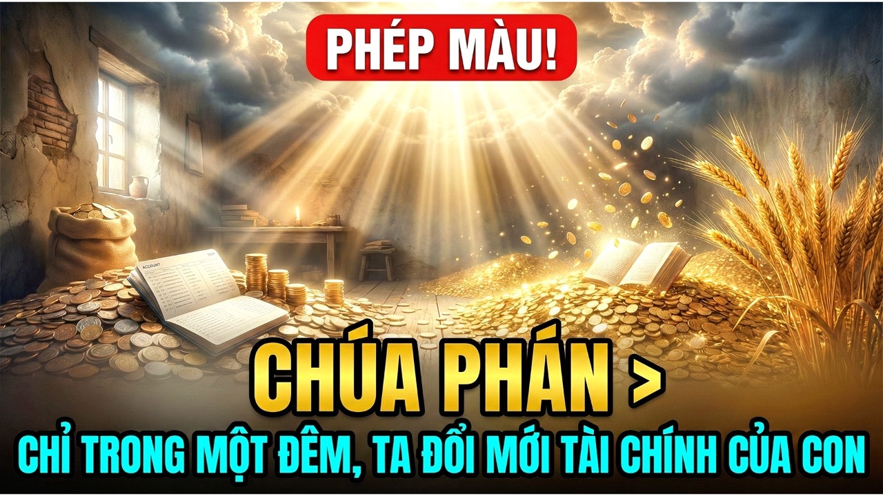 ✝️CHÚA PHÁN: CHỈ TRONG MỘT ĐÊM, TA ĐỔI MỚI TÀI CHÍNH CỦA CON | Lời Chúa Mỗi Ngày Chữa Lành