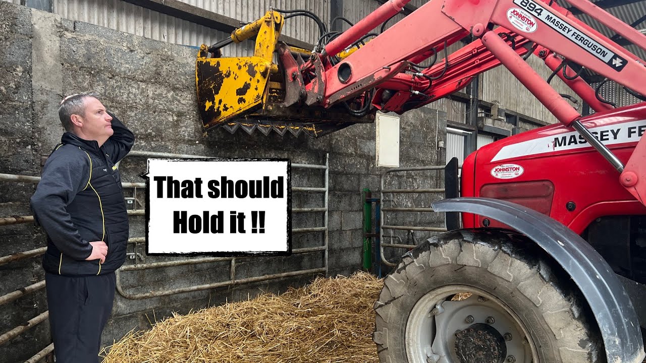 PROPPING WALLS - BURSTING PIPES - FIXING DOORS - WHY THE BALE SPLITTER IS SEMI RETIRED!!