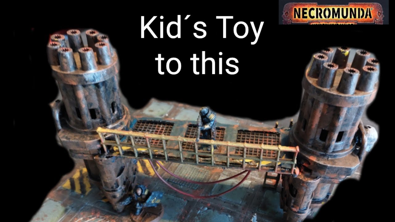 How To Turn A Kid's Toy Into NECROMUNDA Terrain  Super EASY & Quick!