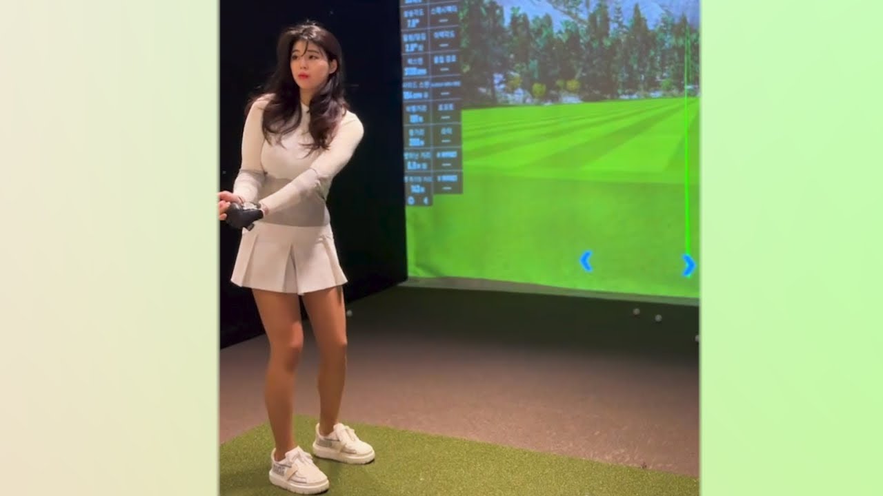 KLPGA 이푸름 프로의 멋진 힙턴! 골프스윙!