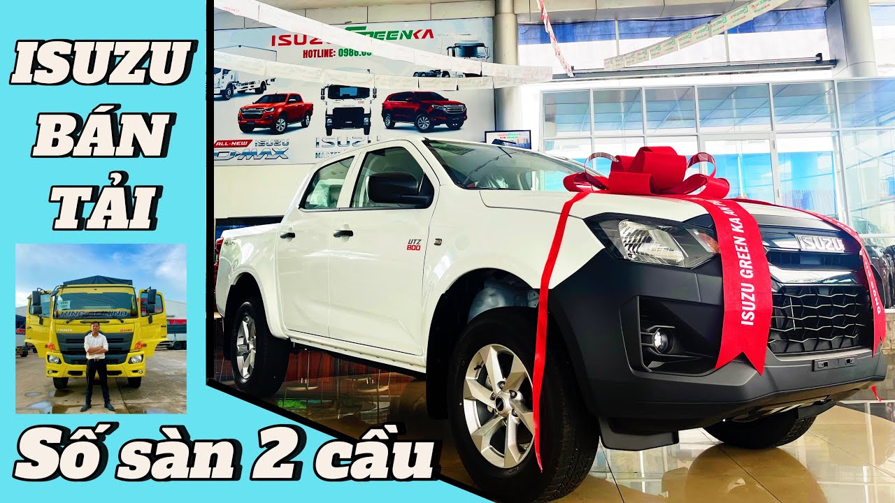 Ô tô bán tải Isuzu Dmax UTZ800 - Số sàn - 2 cầu  | Xe bán tải 800Kg | Isuzu bán tải