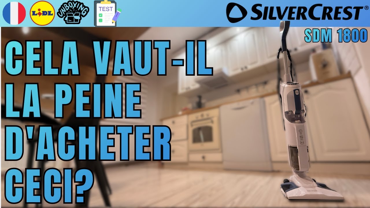 NETTOYEUR VAPEUR 3-EN-1 SilverCrest SDM 1800 B1 FRANCE FRAN&Ccedil;AIS LIDL