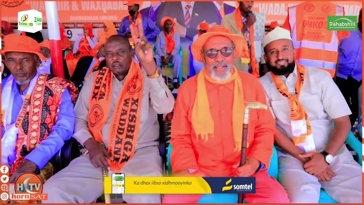 Xisbiga  Waddani Iyo Taageerayaashiis oo Magaalada Ceerigaabo oo Ku Soo Bandhigeen Magaalada Sheekh.