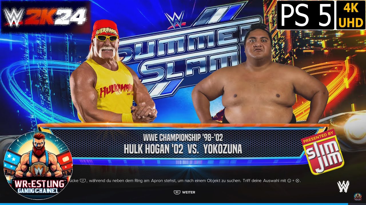 WWE 2K24 - Hulk Hogan vs Yokozuna - PS5