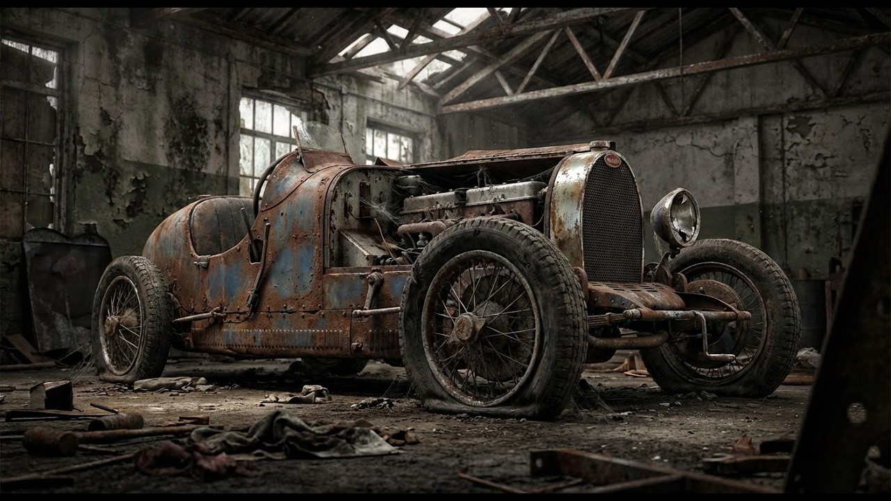 ASMR Car Restoration Full Rebuild of Bugatti Type 35 1924 from Abandoned Condition to Looking New