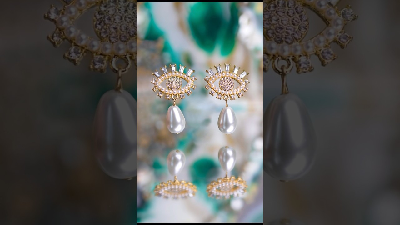 Creative earring product photography idea 📸👁️✨ #shorts #productphotography #jewelryphotography