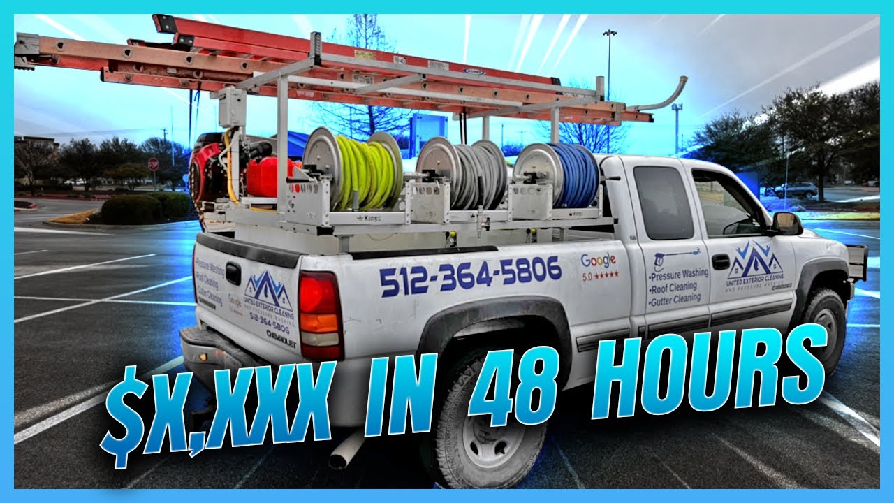 DAY IN THE LIFE OF OPERATING A PRESSURE WASHING BUSINESS | Commercial and residential￼