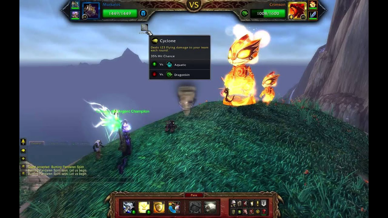 Pandaren Fire Spirit Battle Pet Bug