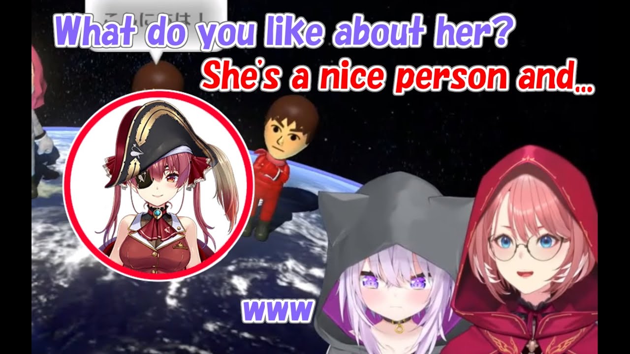 [Hololive] Okayu asked Lui 