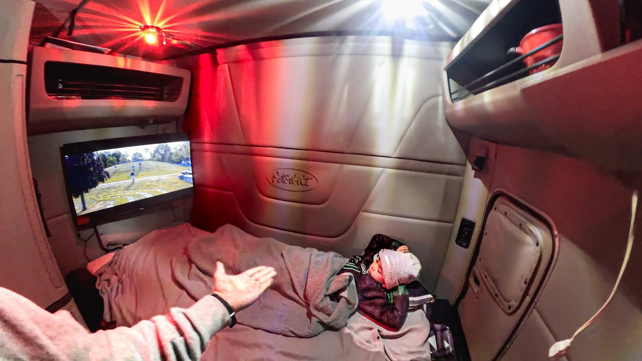 Taking My Son on His First Coldest Overnight Trucking Adventure