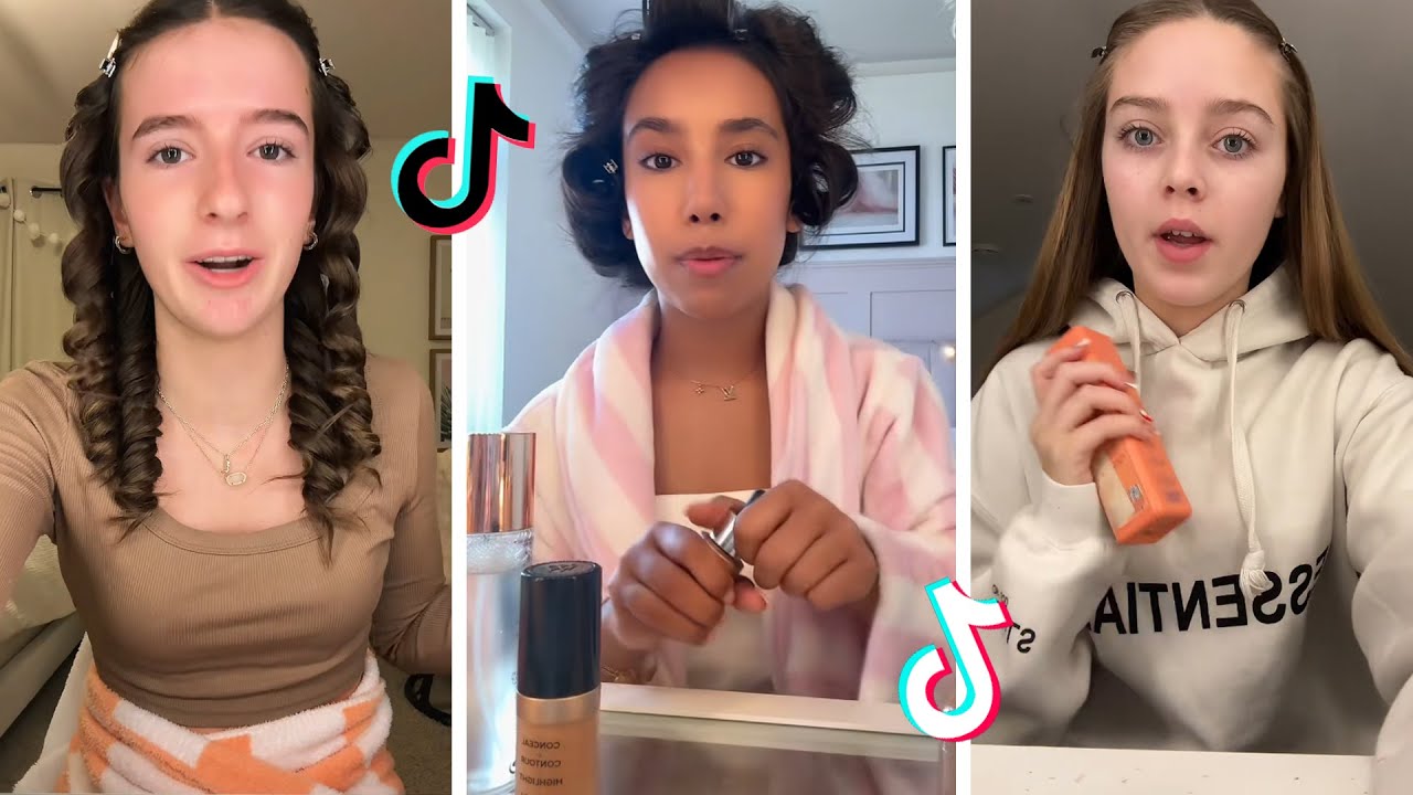 Makeup Tutorial Tiktok Compilation - GRWM  ( Get Ready With Me ) ❤️(Skincare, Makeup, Outfits) 1331🥰