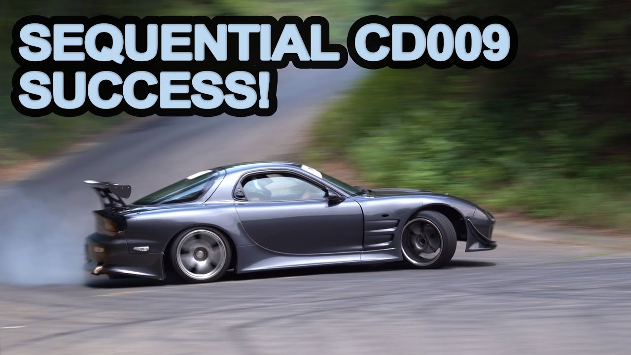 S1 Sequential CD009 Shifter Testing - FD RX7 Ebisu Circuit