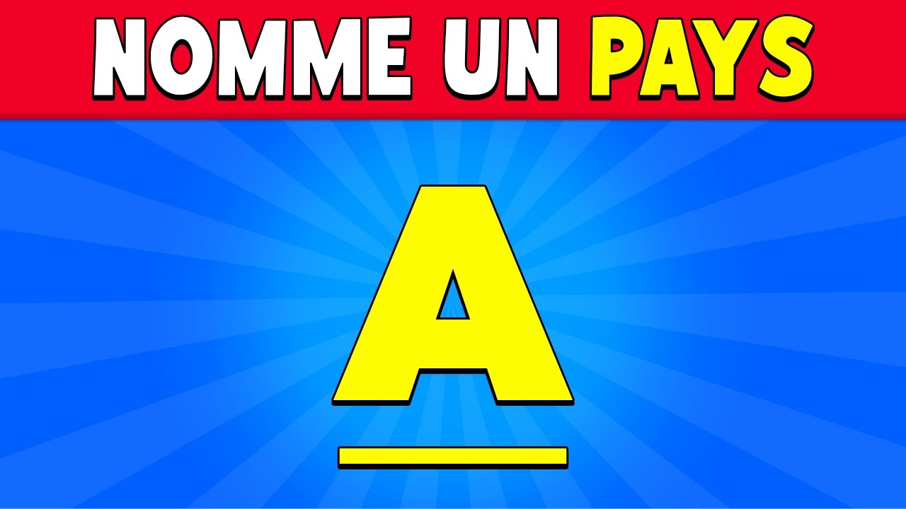 Défi de Lettres : Trouve un MOT qui COMMENCE par... 😱 Quiz Alphabet ABC 🧠