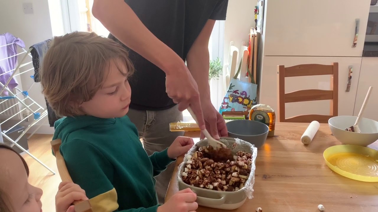 Making Rocky Road With Grandad