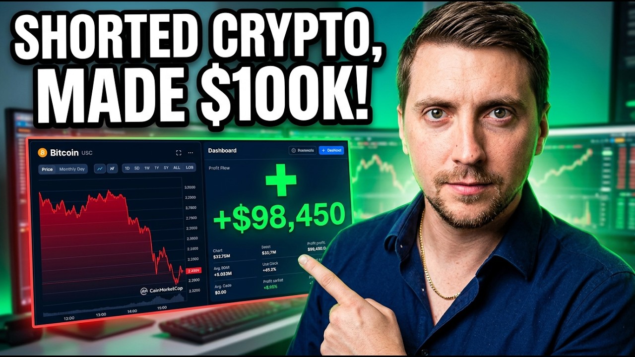 This Trader Is Up Almost 6 Figures Shorting Crypto (Here's how he did it)