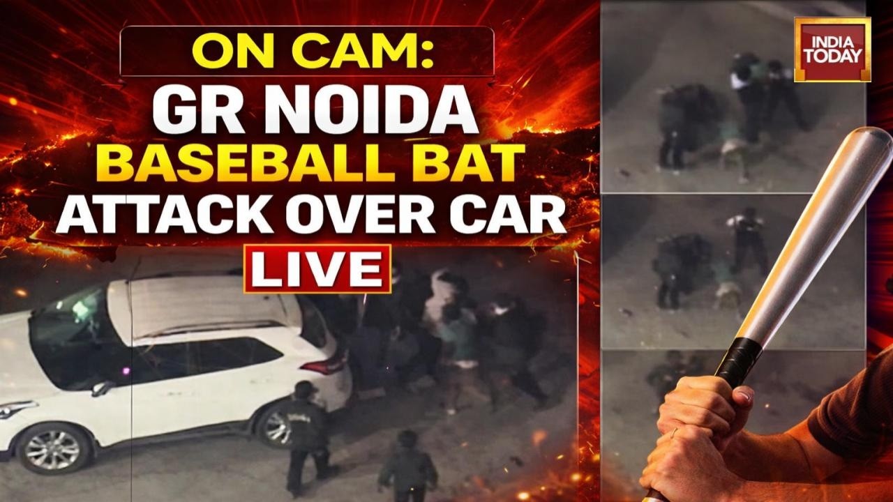 LIVE | Greater Noida Road Rage Horror | Man & Woman Brutally Beaten With Bats, 2 Arrested | LIVE