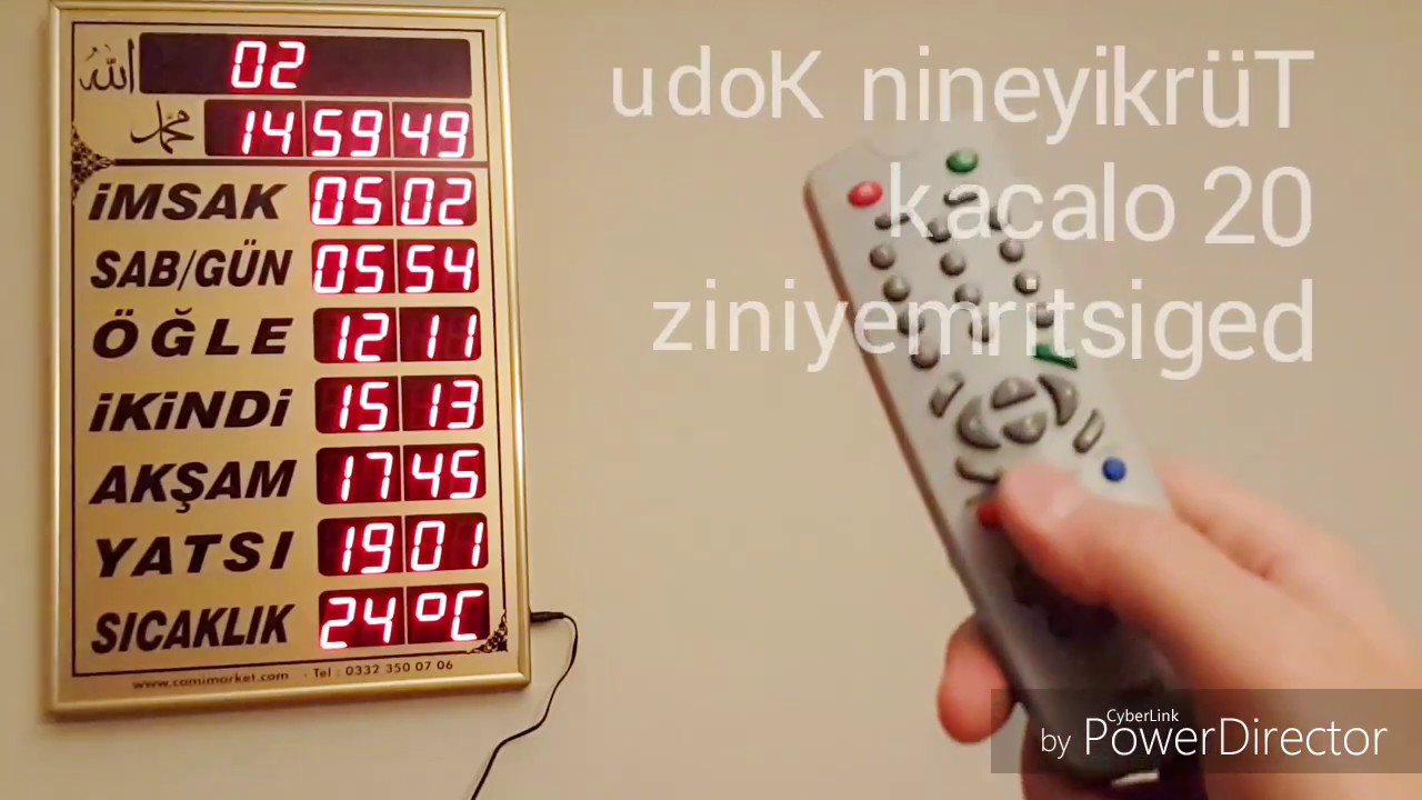 Vakitmatik Cami Saati Ayarlaması Camimarket.com