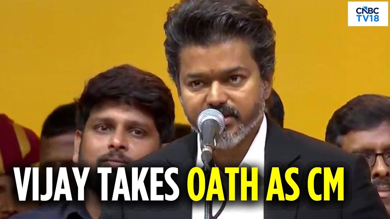 HISTORIC MOMENT: TVK Chief Vijay Takes Oath as Tamil Nadu Chief Minister | Vijay Swearing-in