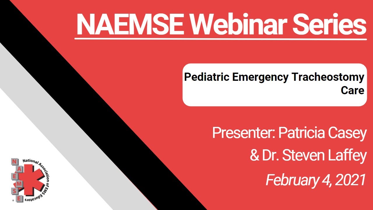Pediatric Emergency Tracheostomy Care