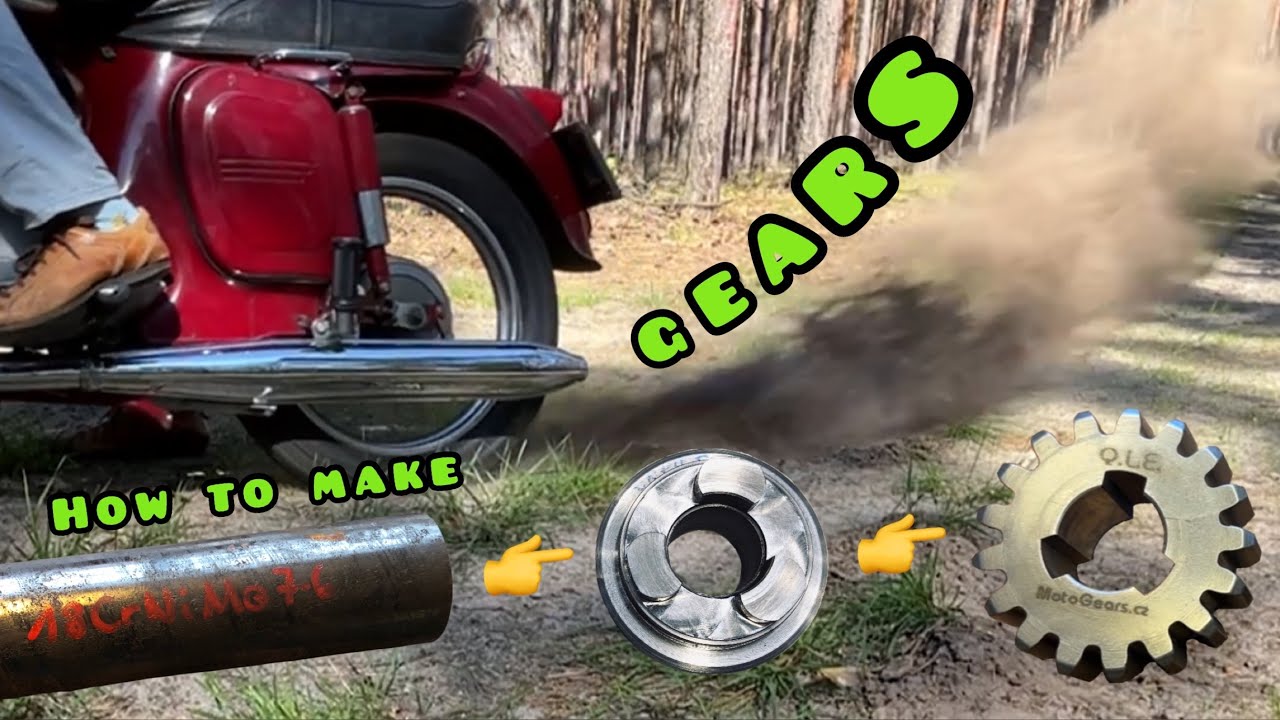 JAWA 2-stroke power tuning (part 6) - how to make motorcycle gears