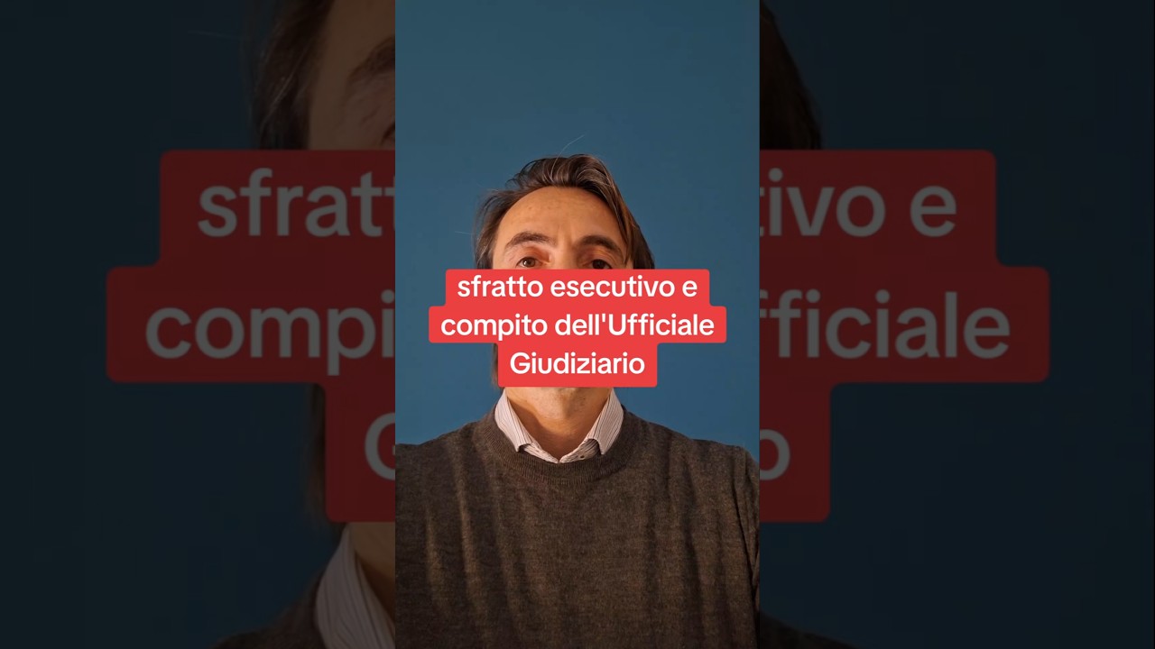 sfratto esecutivo e compiti dell'ufficiale Giudiziario #affitto #condominio #sfratto #co
