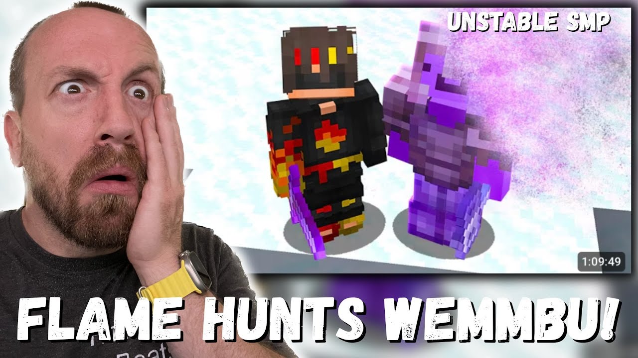 FLAME HUNTS WEMMBU! FlameFrags Hunting a Minecraft Player Who Went Missing (UNSTABLE SMP REACTION!)