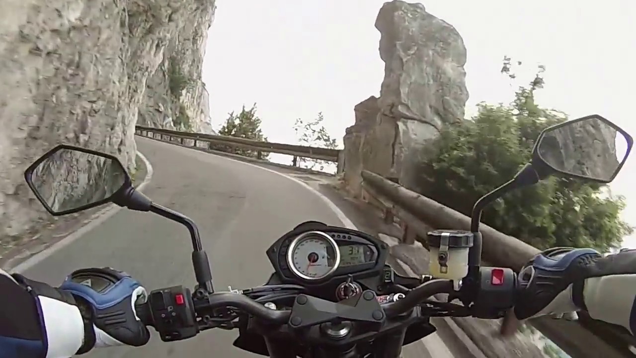 On Board Kawasaki z750 (Tremosine) | Garda Lake | GoPro Hero