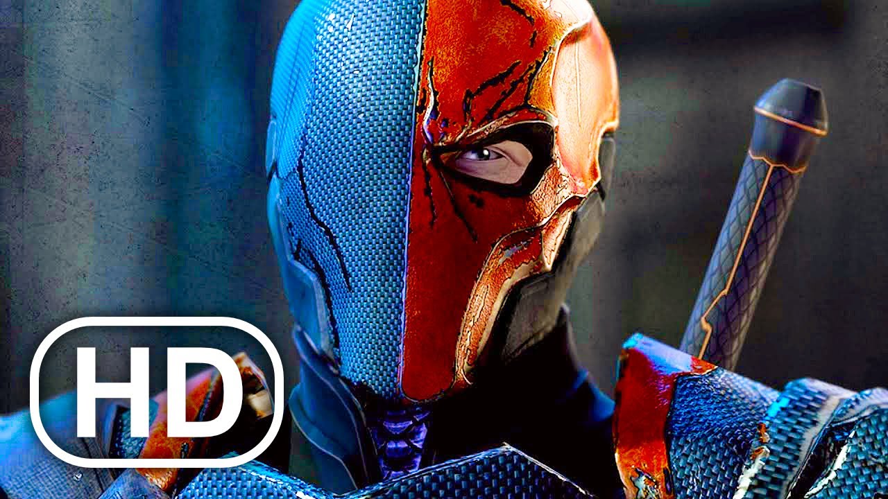 BATMAN Fights Deathstroke Scene 4K ULTRA HD - Arkham Series