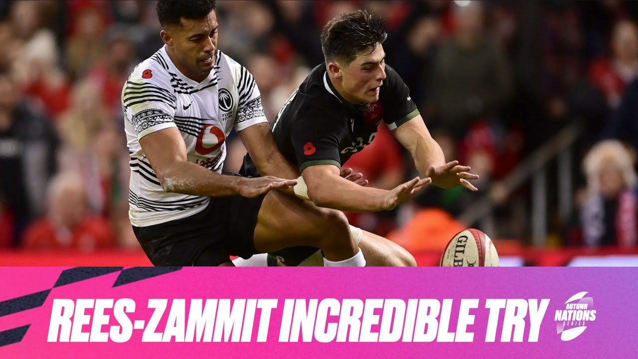 Louis Rees-Zammit INCREDIBLE SPEED to score