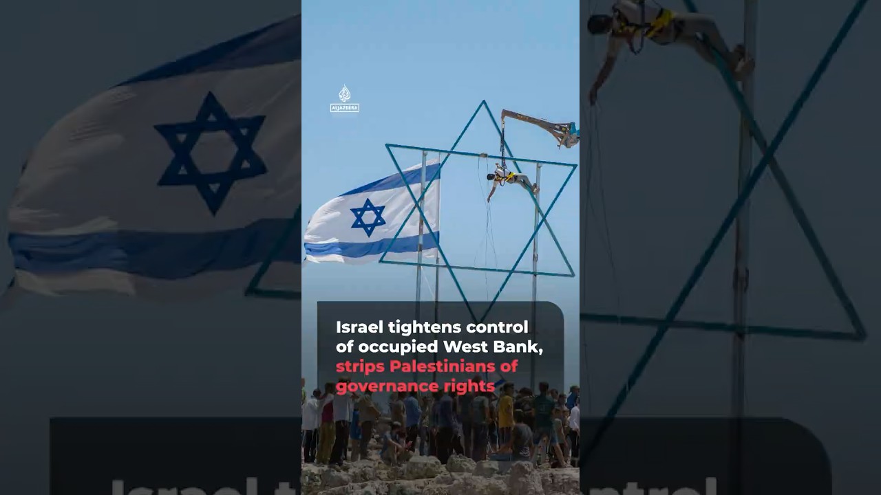 Israel tightens grip on occupied West Bank with governance changes | AJ #shorts