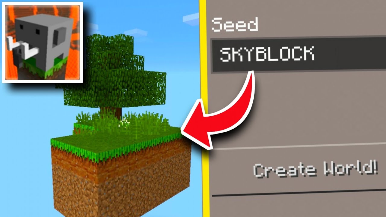 Best SKYBLOCK SEED in Craftsman: Building Craft