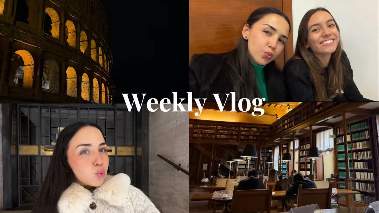 Mi semana de exámenes estudiando en Roma | Weekly Vlog