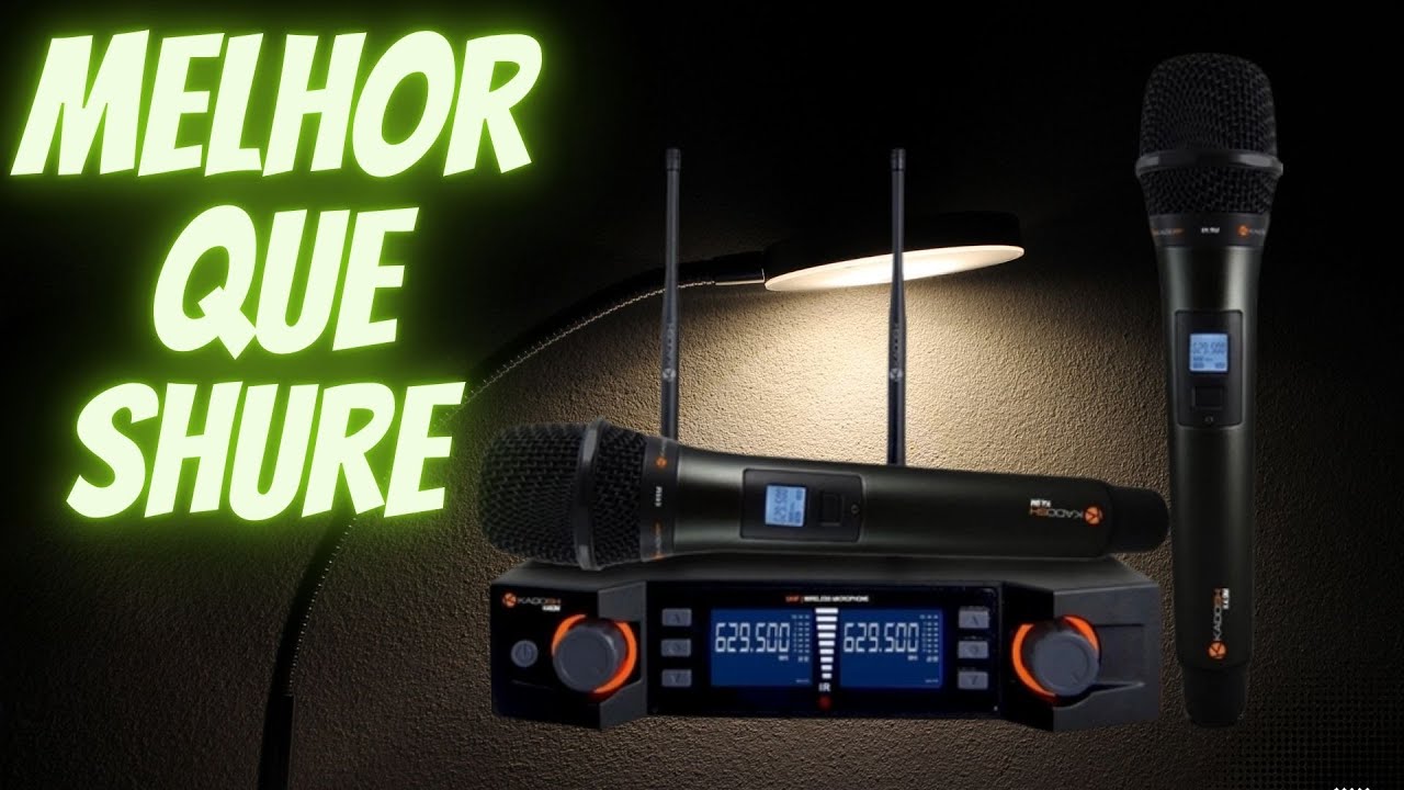 MICROFONE SEM FIO KADOSH K492 NÃO É AKG,SHURE E NEM SENNHEISER