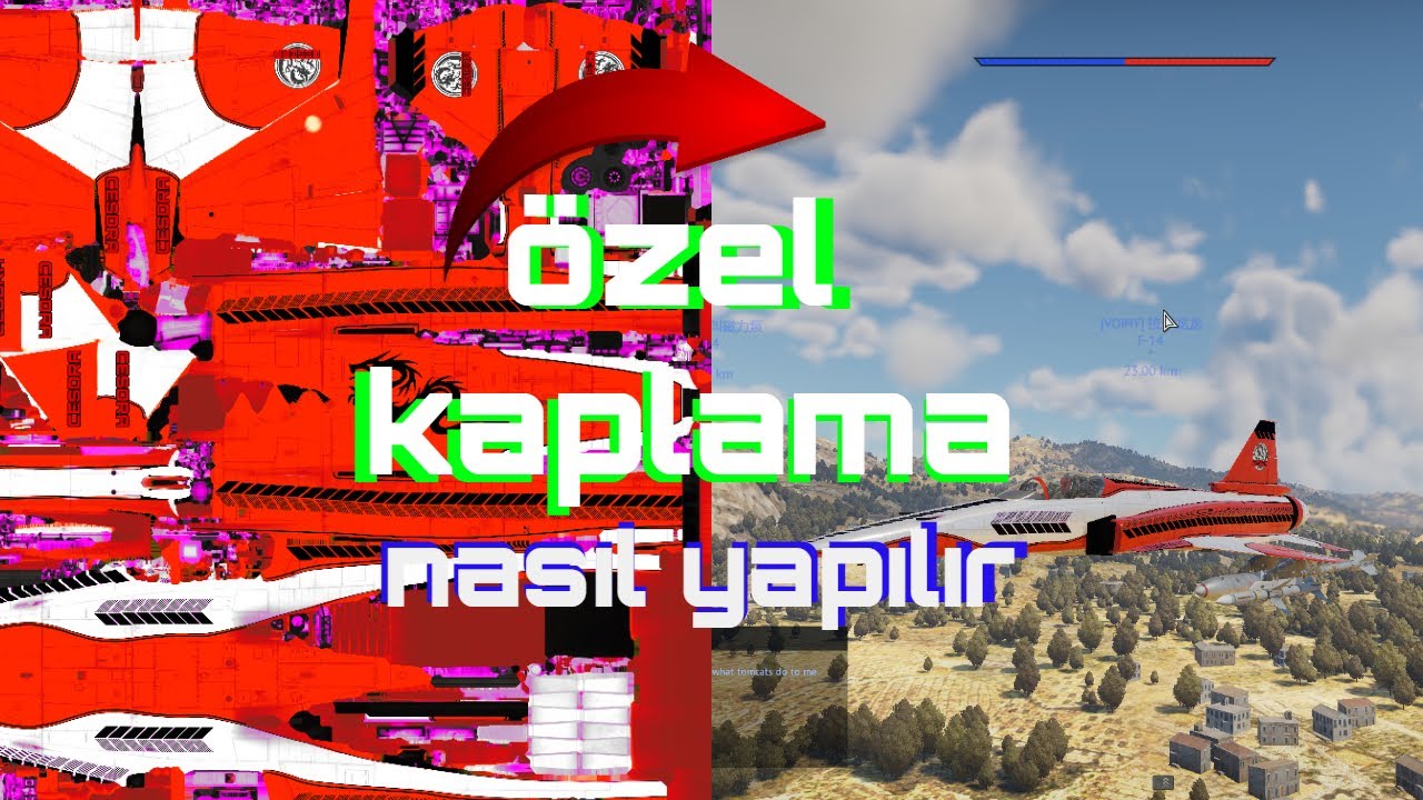 WAR THUNDER ÖZEL UÇAK KAMUFLAJI NASIL YAPILIR | DETAYLI ANLATIM