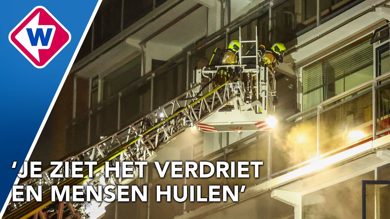 Negen gewonden en tientallen huizen ontruimd bij felle flatbrand
