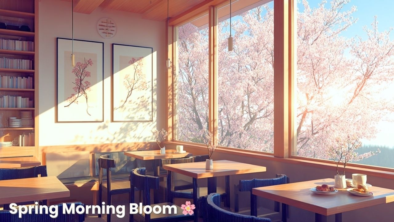 Spring Morning Bloom 🌸 (Cozy Sakura Cafe BGM)