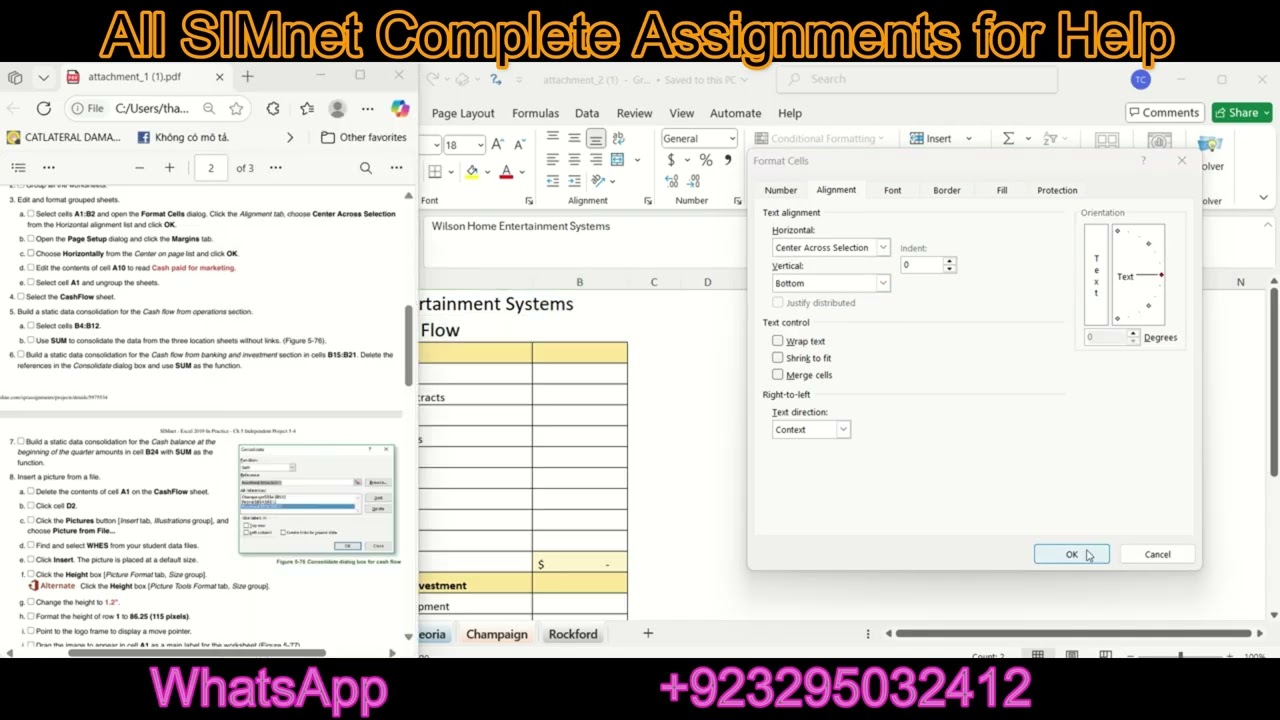 Excel In Practice Ch 5 Independent Project 5-4|SIMnet Assignment| Excel 2021 Independent Project 5-4