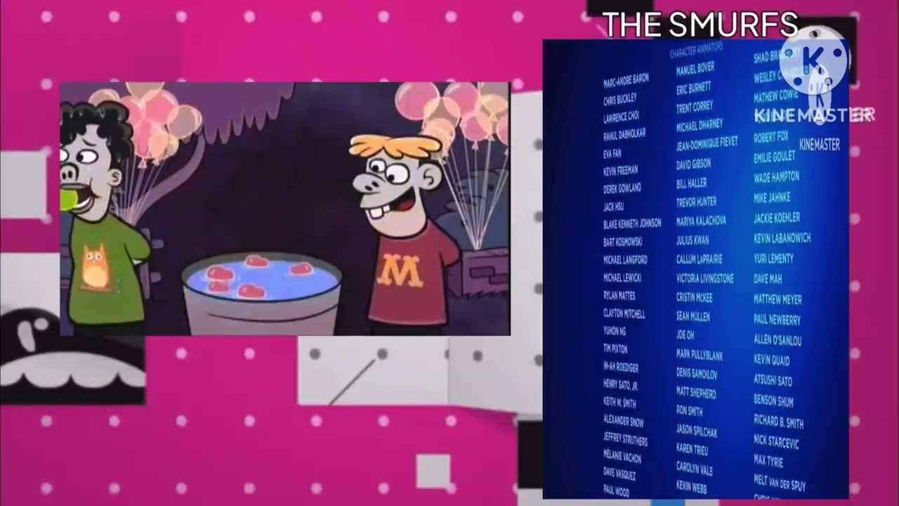 The Smurfs (2011) Cartoon Network USA Split Screen End Credits (2012) [FANMADE]