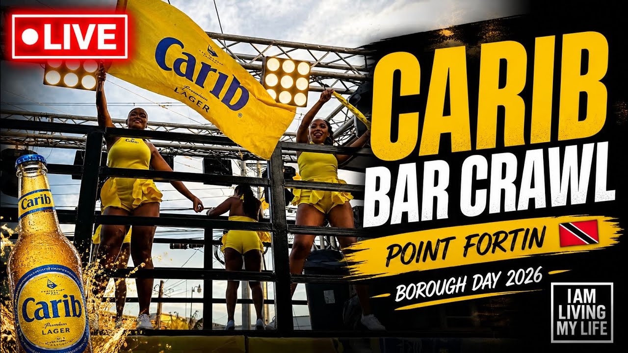 LIVE: Carib Bar Crawl 🍻 | Point Fortin Borough Day 2026 Vibes 🇹🇹