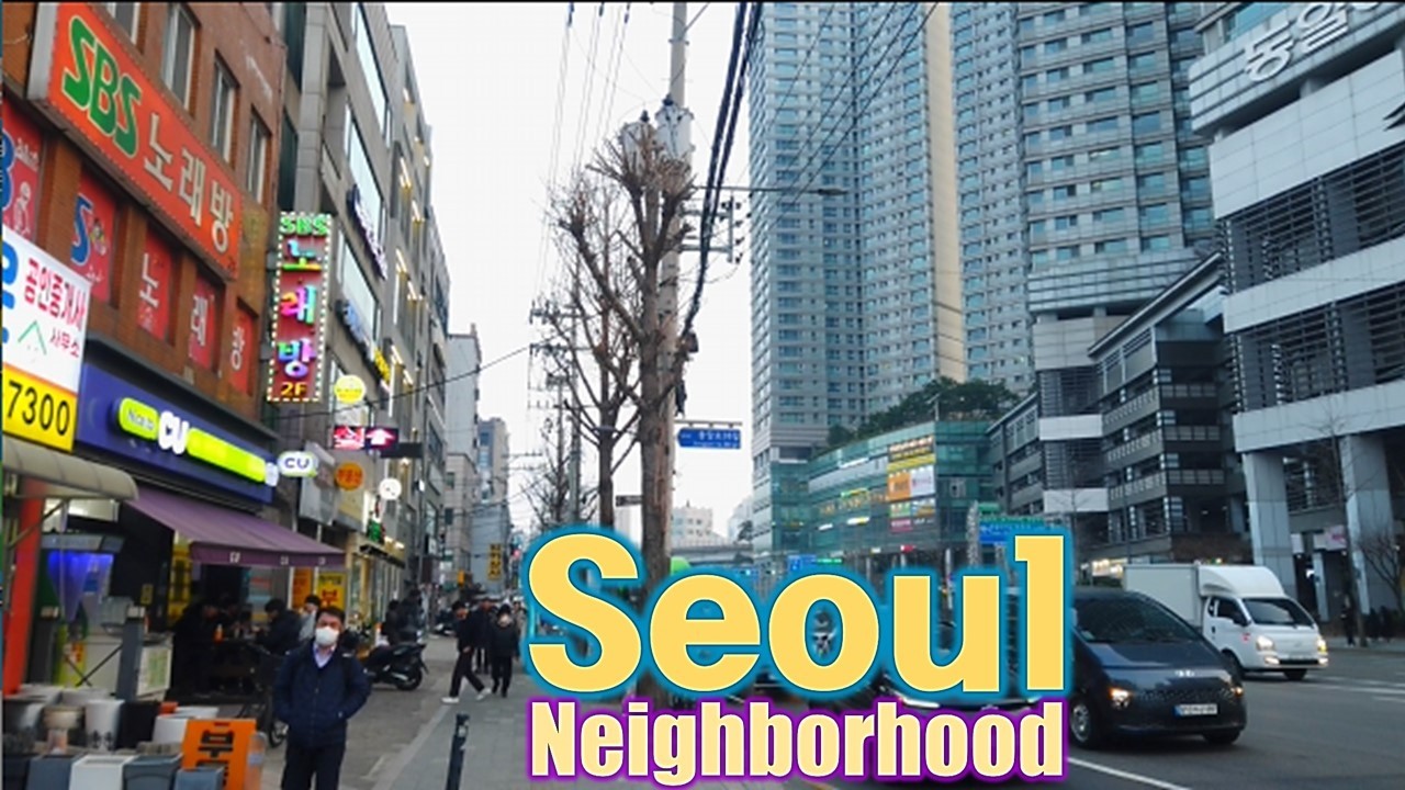 Сеул, Корея - Пешеходная экскурсия по окрестностям - 4K - Вольгок 1-дон [Сонбук-ку 3] 23(3)-5